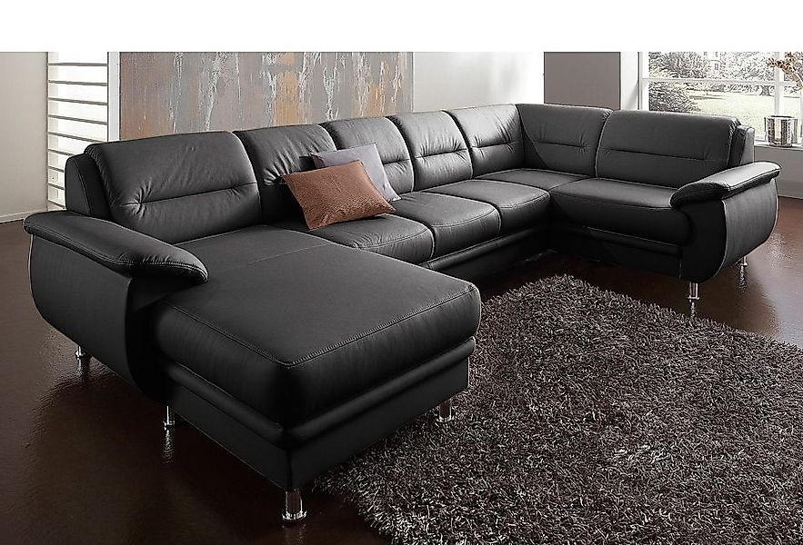 sit&more Wohnlandschaft "Mailand U-Form, B: 312 cm" optional Bettfunktion günstig online kaufen