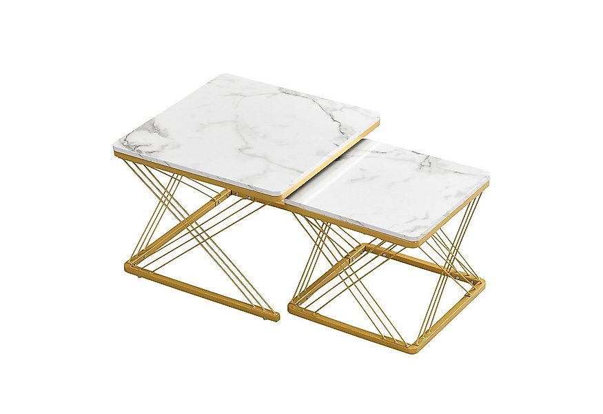 REDOM Couchtisch 2er Kaffeetisch Set Sofatisch Wohnzimmertisch (Sofatisch, günstig online kaufen