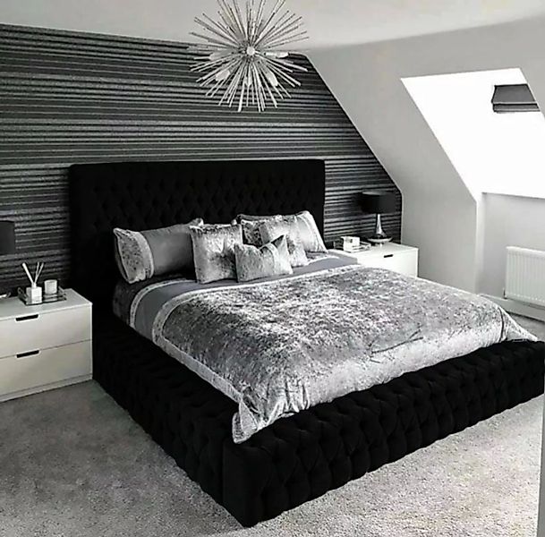 JVmoebel Bett Doppel Betten Schlafzimmer Polster Design Luxus Sofort (1-tlg günstig online kaufen