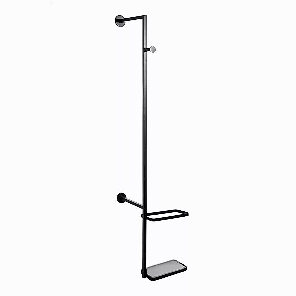 Garderobe 37 X 37 X 170 Cm Schwarz Metall Industriell günstig online kaufen