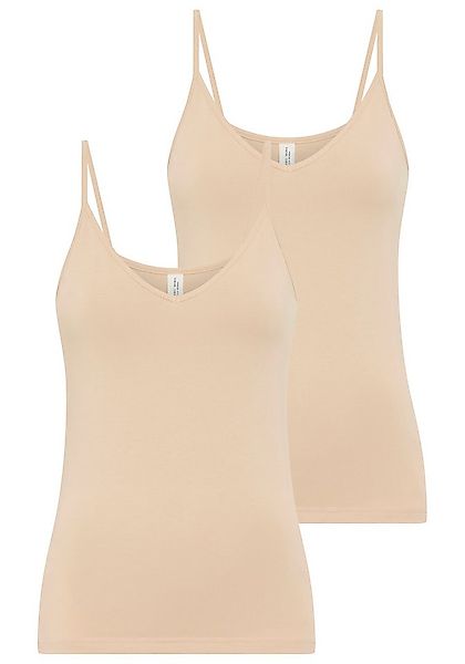 YSABEL MORA Spaghettitop (2er Pack) Baumwollmix, elastisch, atmungsaktiv, w günstig online kaufen