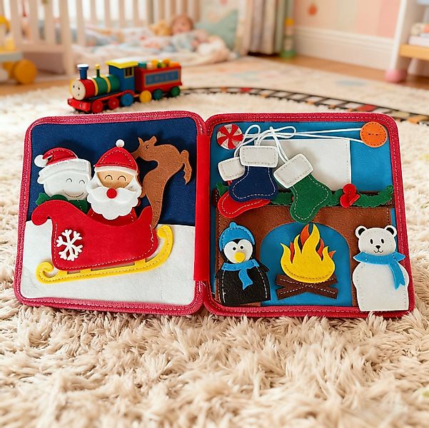 OKWISH Lernspielzeug Filz Aktivitätsbuch 12 Seiten Filz Entwicklungsspielze günstig online kaufen