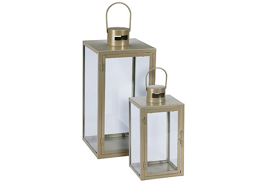 Mojawo Laterne 2tlg Metall Laternen Set Olivgrün Gartenlaterne Windlicht ca günstig online kaufen