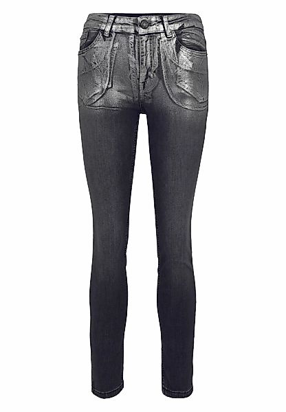 Zero Slim-fit-Jeans "zero Jeans grau Style SEATTLE Slim Leg 30 Inch" günstig online kaufen