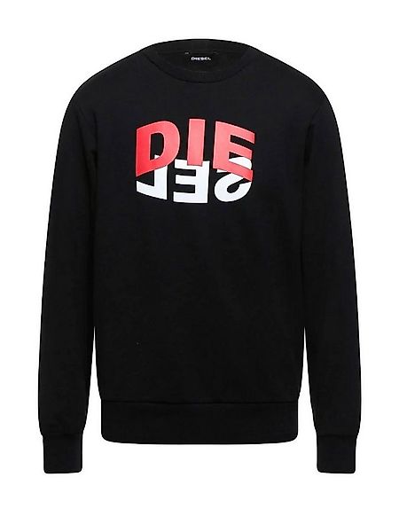 Diesel Sweatshirt Regular Fit Supersoft Pullover - S-GIRK-N80 Schwarz günstig online kaufen