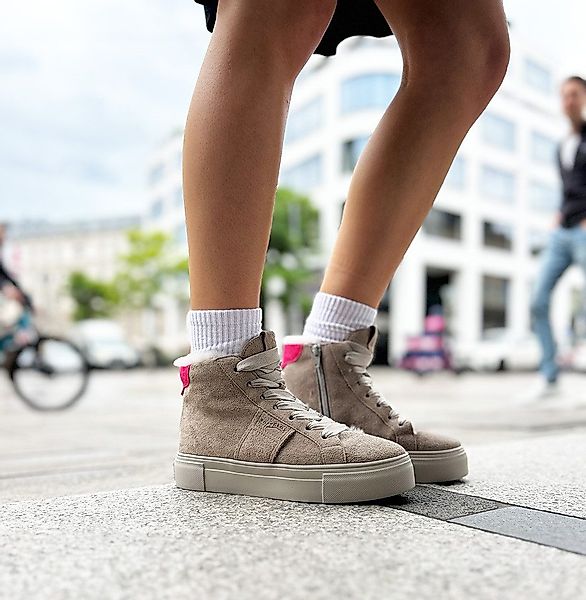 Softclox SNEAKER High top Velours/Lammfell warm günstig online kaufen