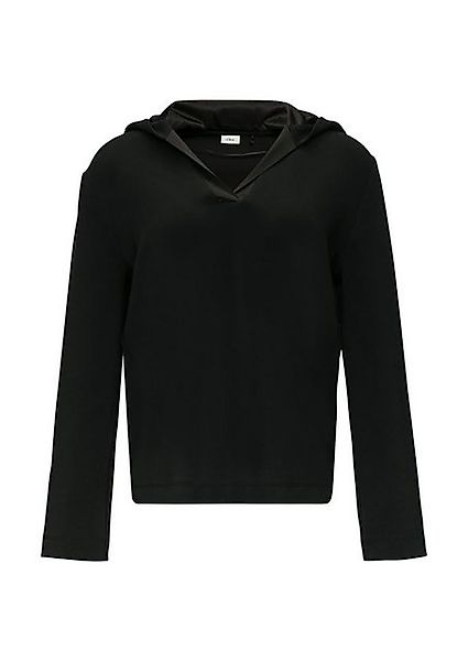 s.Oliver Hoodie - Kapuzenshirt für Damen – eleganter, einfarbiger Satin-Hoo günstig online kaufen