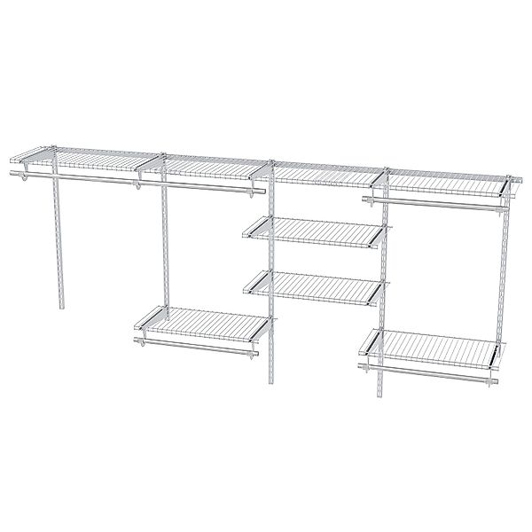 COSTWAY Kleiderständer, (1 St), DIY Wandgarderobe günstig online kaufen