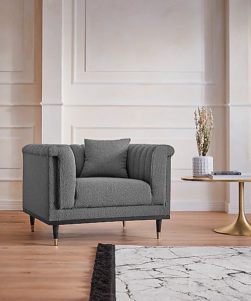 Home affaire Cocktailsessel »Chamby New Sessel«, im Bouclé-Strukturbezug mi günstig online kaufen