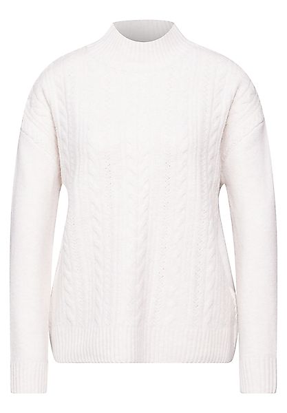 STREET ONE Strickpullover mit Zopfmuster günstig online kaufen