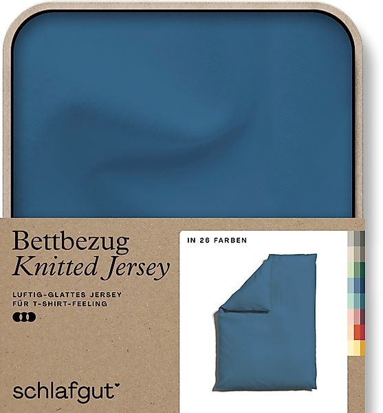 Schlafgut Bettbezug Knitted Jersey uni, aus günstig online kaufen
