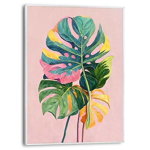 Wandbild COLOURFUL LEAFS Slim Frame White ca. 30x40 cm SMF92926 günstig online kaufen
