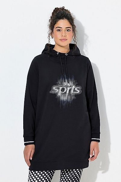 Ulla Popken Sweatshirt Long-Hoodie Oversized Kapuze Langarm günstig online kaufen