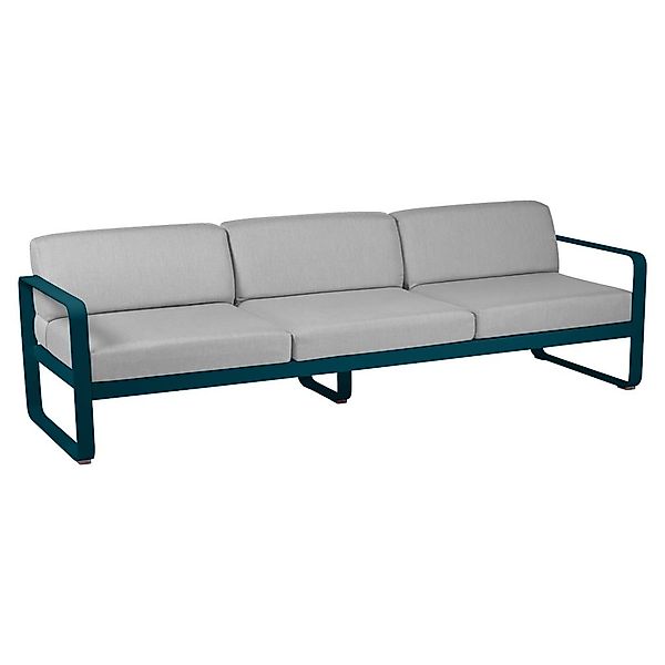 Bellevie 3-Sitzer Lounge-Sofa 21 Acapulcoblau 79 Flanellgrau günstig online kaufen