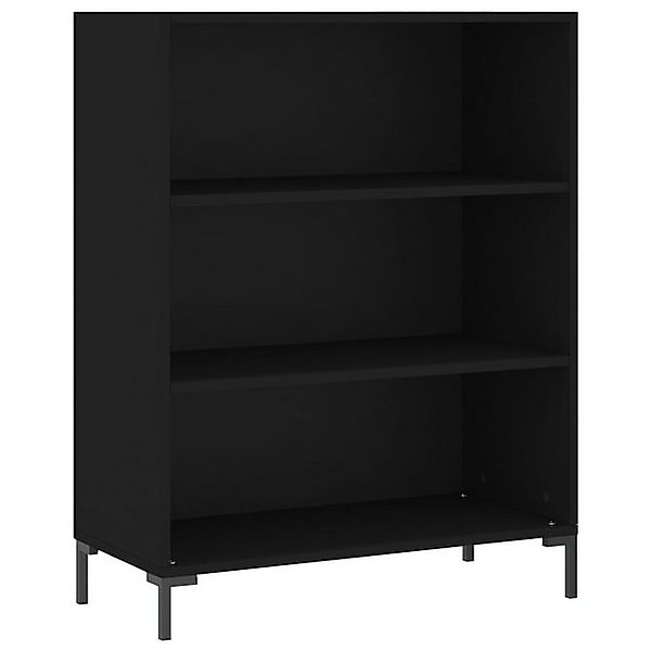 vidaXL Bücherregal Bücherregal Schwarz 69,5x32,5x90 cm Holzwerkstoff, 1-tlg günstig online kaufen