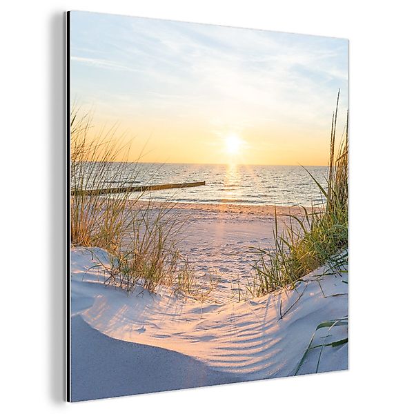 MuchoWow Metallbild Strand - Sonne - günstig online kaufen