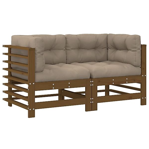 vidaXL Sofaelement Ecksofas mit Kissen 2 günstig online kaufen