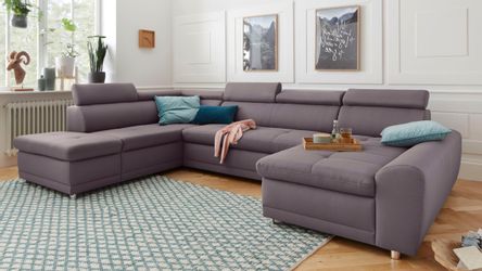 sit&more Wohnlandschaft "Riva U-Form" wahlweise mit Bettfunktion günstig online kaufen