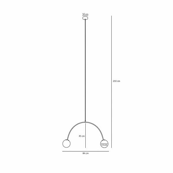 Pendelleuchte Una 2, Metall, Glas, zweiflammig, korallenrot günstig online kaufen