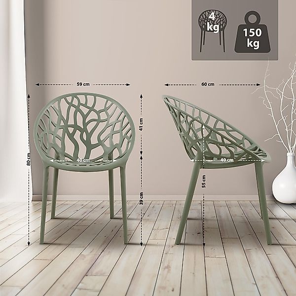 CLP Gartenstuhl Hope, Outdoor, Kunststoff, stapelbar günstig online kaufen