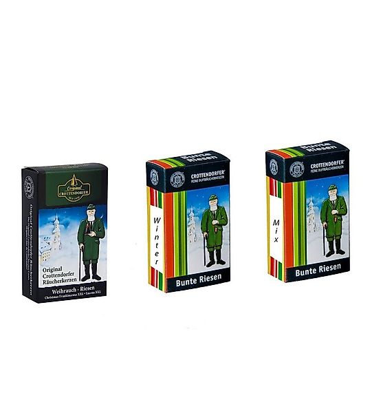 Crottendorfer Duftkerze Räucherkerzen XL Mix + Winter + XXL Weihrauch Riese günstig online kaufen