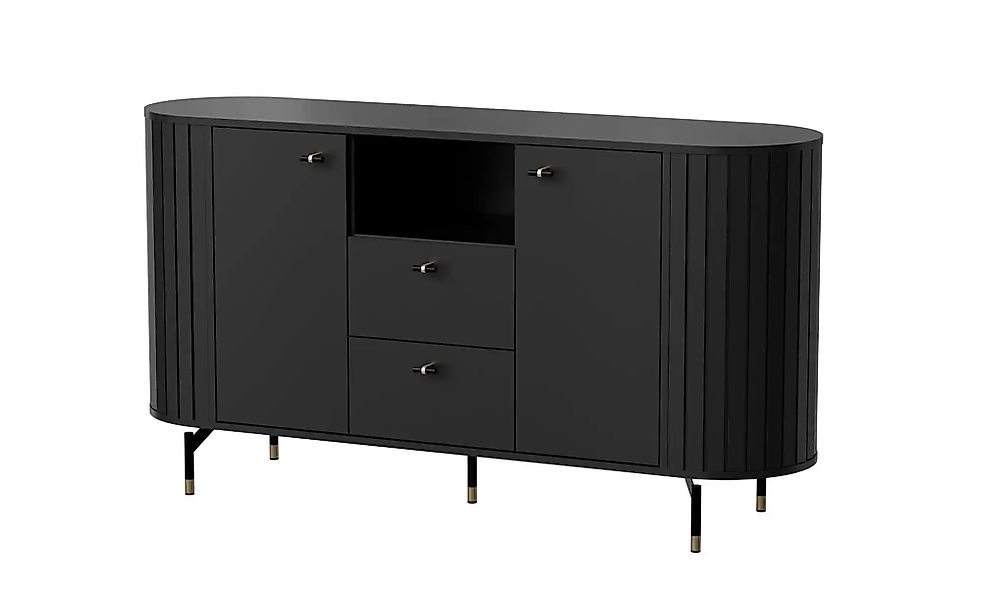 Sideboard  Zante ¦ schwarz ¦ Maße (cm): B: 150 H: 81 Kommoden & Sideboards günstig online kaufen