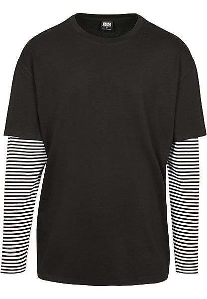 URBAN CLASSICS Longsleeve Urban Classics Herren Oversized Double Layer Stri günstig online kaufen