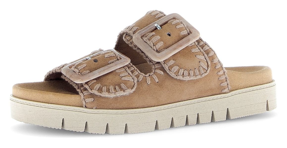 Gabor Pantolette, Plateau, Bequemschuh, Sommerschuh mit praktischen Klettve günstig online kaufen