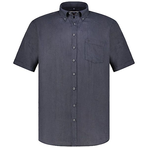 CASA MODA Freizeithemd aus Leinen, Short Style Farbe schwarz Größe: 5XL günstig online kaufen