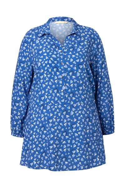 MIAMODA Hemdbluse Bluse A-Linie Herz-Muster günstig online kaufen