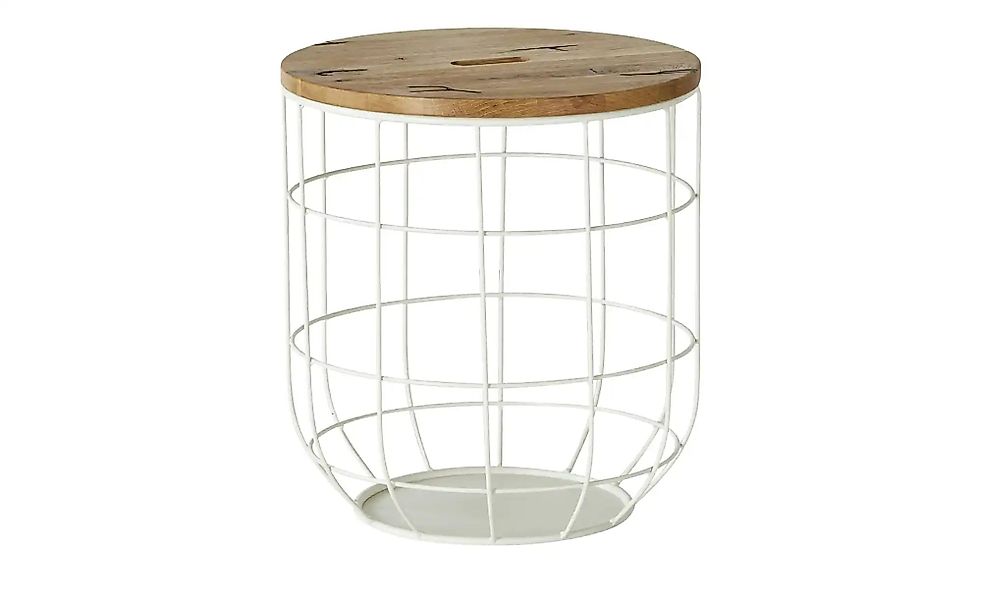 Beistelltisch  Corbello ¦ weiß ¦ Maße (cm): H: 50  Ø: 45 Tische > Couchtisc günstig online kaufen