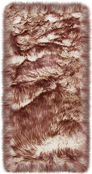 my home Hochflor-Läufer "Sammo" rechteckig 60 mm Höhe Kunstfell, leuchtende günstig online kaufen