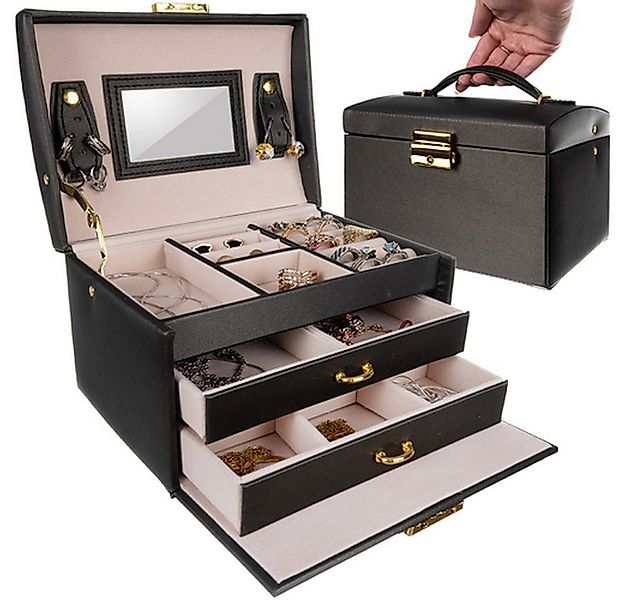 soulima Schmuckkasten Schmuckschatulle Schmuckbox Etui (Spar-Set, 1 St., el günstig online kaufen