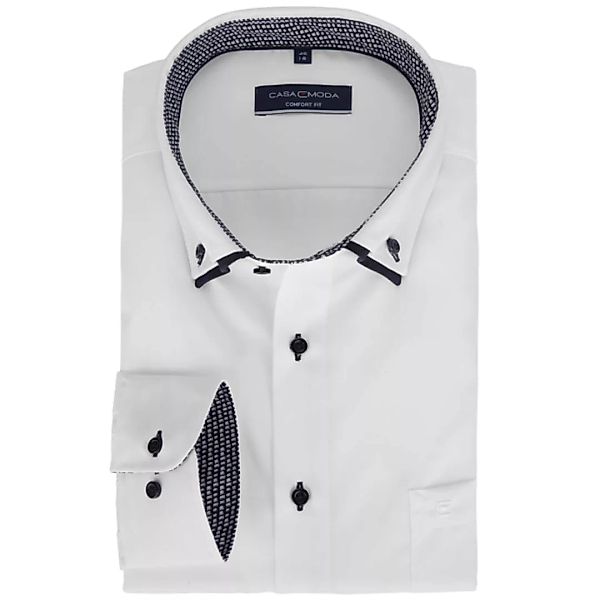 CASA MODA Businesshemd mit doppeltem Button-Down-Kragen, langarm, bügelfrei günstig online kaufen