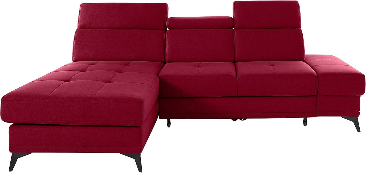 INOSIGN Ecksofa Cardiz L-Form, inkl.Kopfteilverstellung und günstig online kaufen