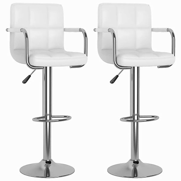 vidaXL Barhocker Barhocker 2 Stk. Weiß günstig online kaufen