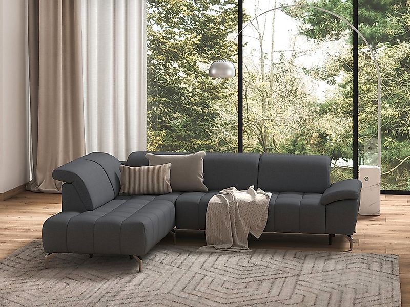 sit&more Ecksofa "Cool L-Form" wahlweise mit Kopfteilverstellung und Vorzie günstig online kaufen