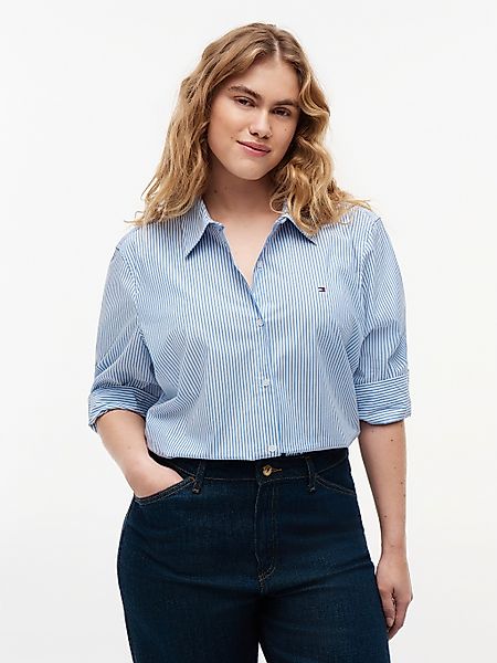 Tommy Hilfiger Curve Hemdbluse "CRV ESS POPLIN REGULAR SHIRT" in Großen Grö günstig online kaufen