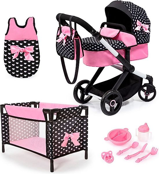 Bayer Kombi-Puppenwagen Xeo Mega, schwarz, (Set) günstig online kaufen