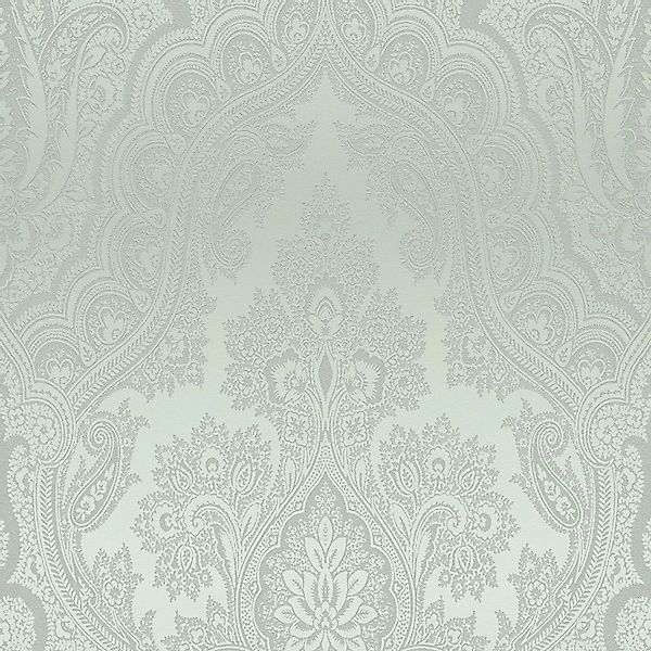 PROFHOME 387081-GU Barock Tapete Paisley glitzernd Grün Silber minz-Grün 0, günstig online kaufen