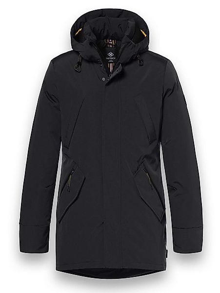 District Winterjacke Winter mit Kapuze (Parka, winddicht, warm) schwarz Her günstig online kaufen