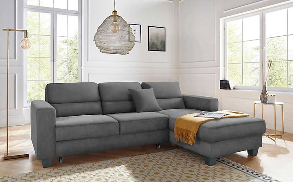 TRENDMANUFAKTUR Ecksofa »Chamber, zeitlos & modern, hoher Sitzkomfort, Brei günstig online kaufen