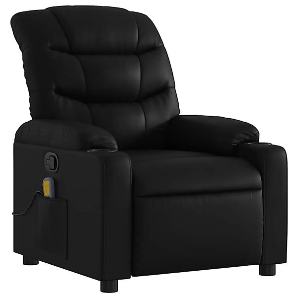 vidaXL Massage-Relaxsessel Kunstleder Schwarz 3206903 günstig online kaufen