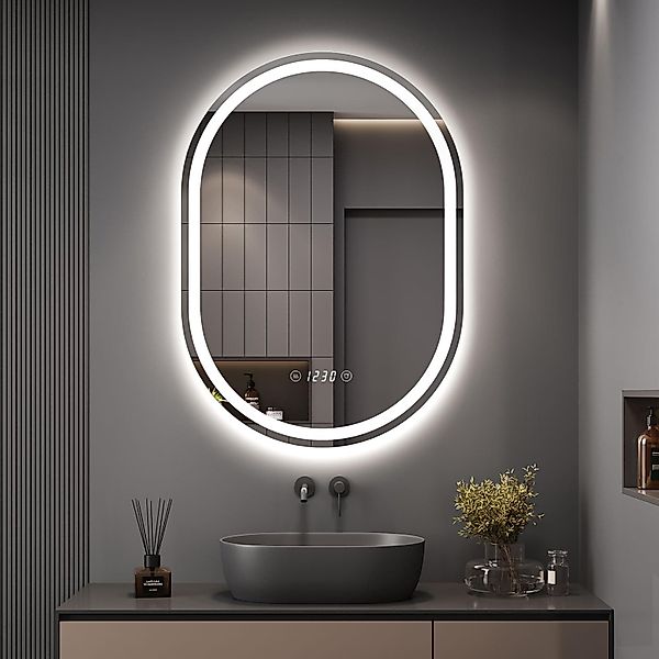 Dripex Badspiegel LED Oval Badezimmerspiegel mit günstig online kaufen