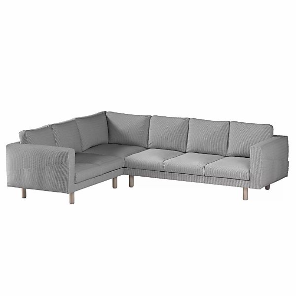 Bezug für Norsborg 5-Sitzer Ecksofa, schwarz-beige, Norsborg 5-Sitzer Eckso günstig online kaufen