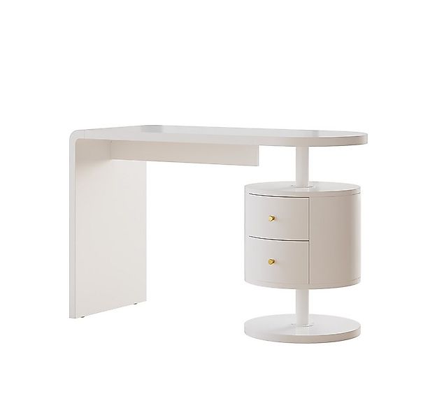 Vicco Schreibtisch Lara, Weiß Hochglanz, 120 x 50 cm mit 2 Schubladen günstig online kaufen