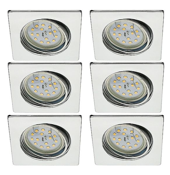 TRANGO LED Einbaustrahler, Dimmfunktion, 6er Set günstig online kaufen