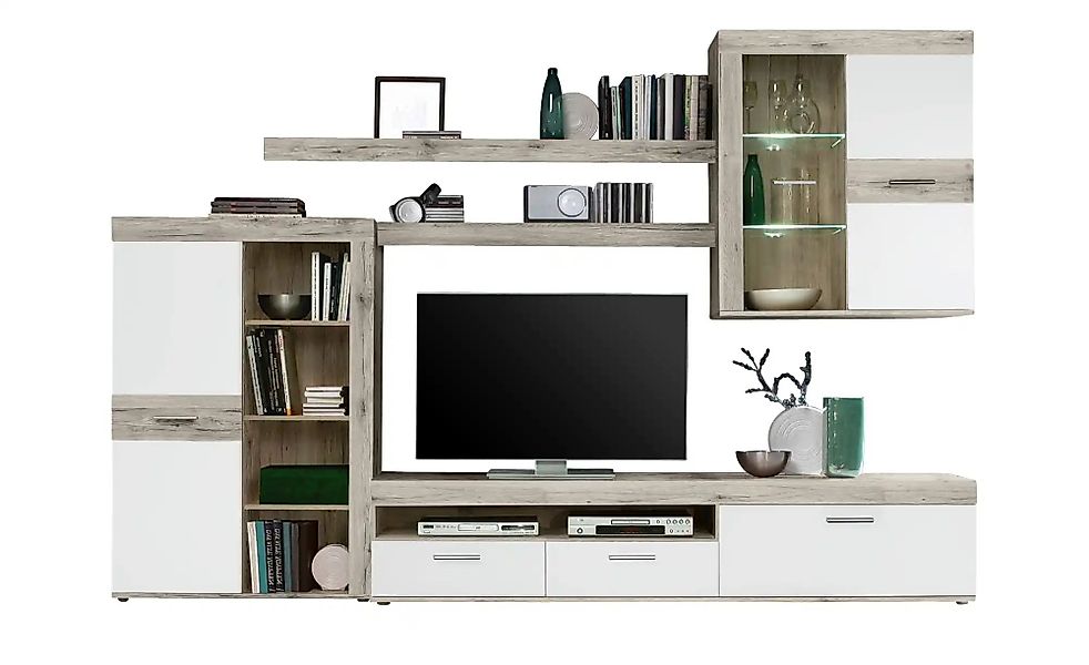 Wohnwand  Marsala ¦ holzfarben ¦ Maße (cm): B: 300 H: 201 T: 41.0 Kommoden günstig online kaufen