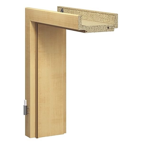 Türzarge Dekorfolie Holznachbildung Ahorn 98,5 x 198,5 x 16,5 cm Anschlag L günstig online kaufen