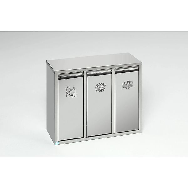 PROREGAL Wertstoffsortiersystem Mit 3 Klapptüren Stand Oder Wandbefestigung günstig online kaufen